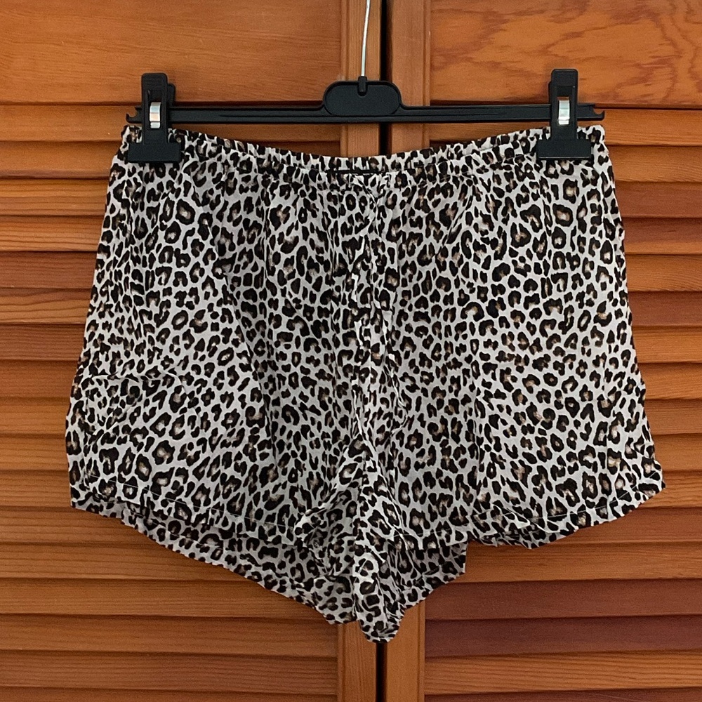 J. Crew Cotton Voile Beach Short In Leopard Print Small